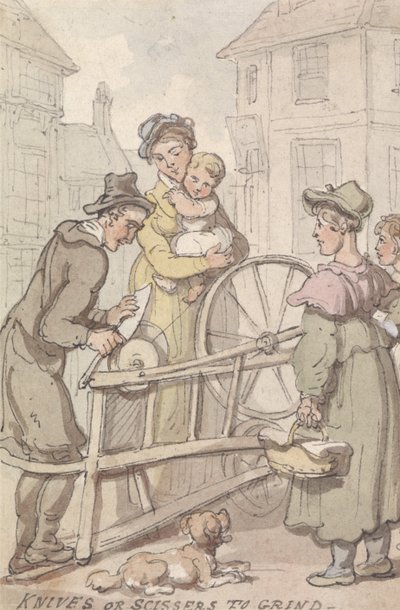 Knives or Scissors to Grind by Thomas Rowlandson
